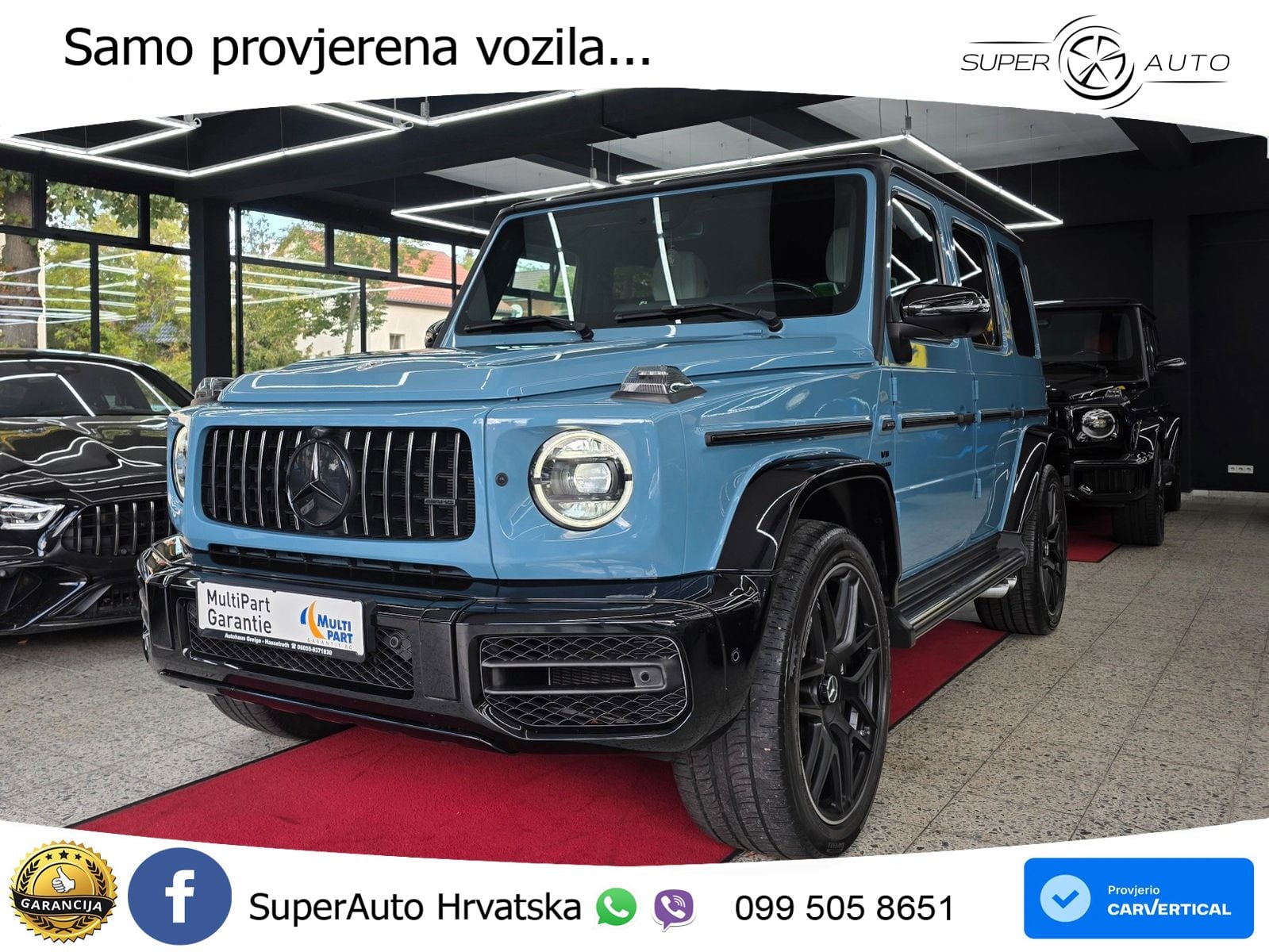 Mercedes AMG G 63 Long V8 (585 KS) 4MATIC 9G-TRONIC AMG SPEEDSHIFT TCT LED+GR SJED+ACC