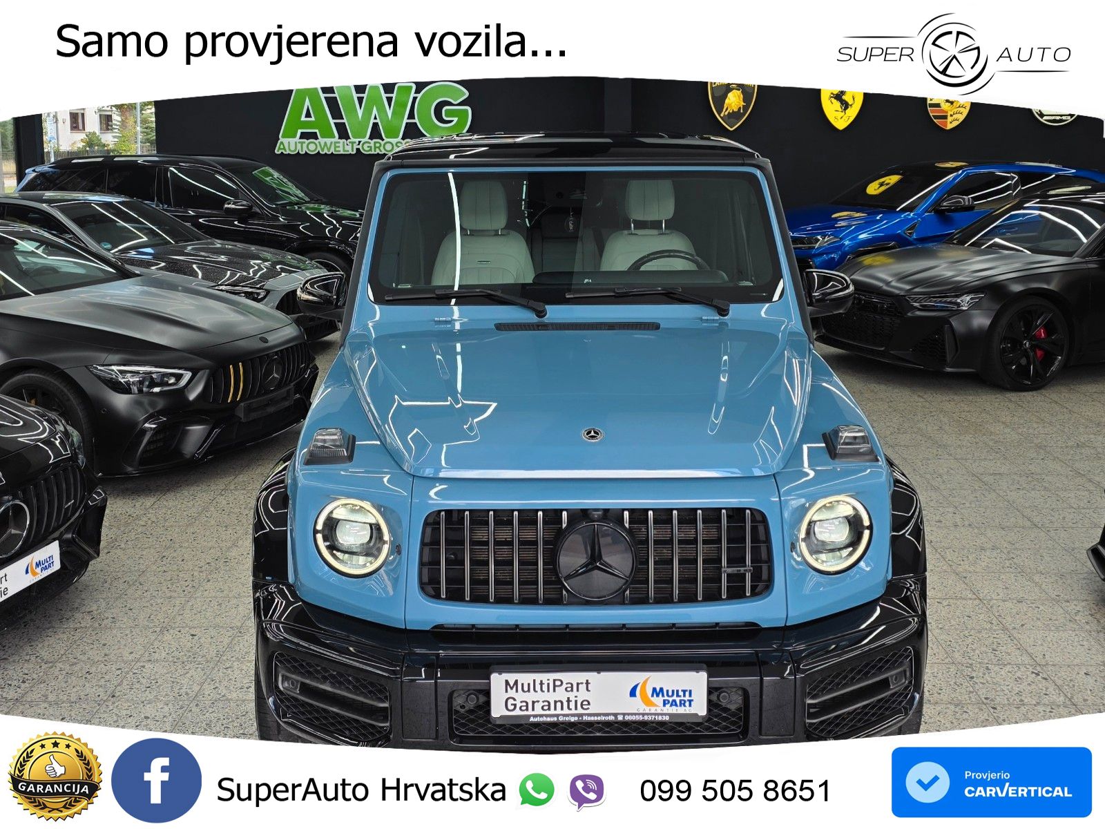 Mercedes AMG G 63 Long V8 (585 KS) 4MATIC 9G-TRONIC AMG SPEEDSHIFT TCT LED+GR SJED+ACC