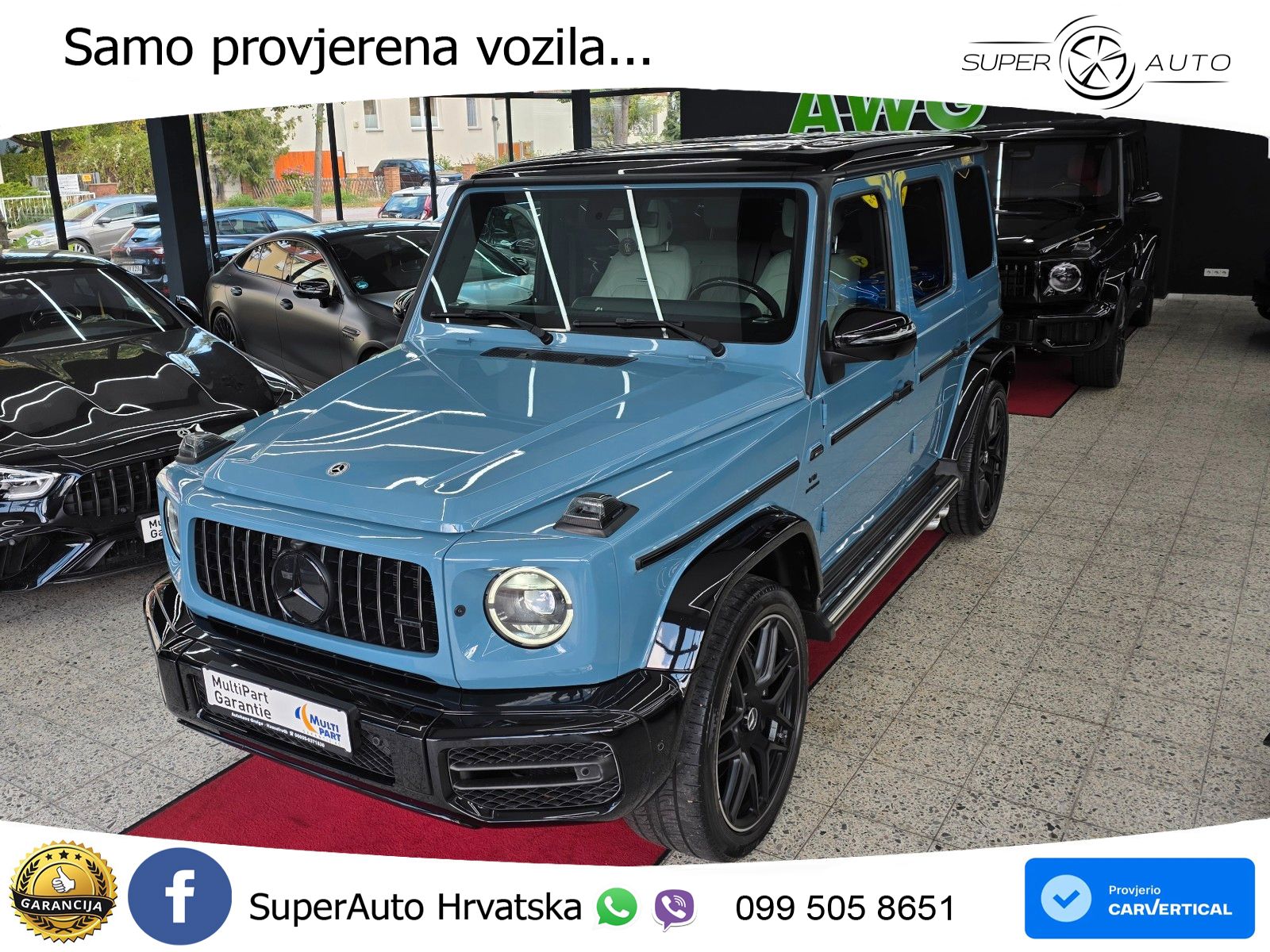 Mercedes AMG G 63 Long V8 (585 KS) 4MATIC 9G-TRONIC AMG SPEEDSHIFT TCT LED+GR SJED+ACC