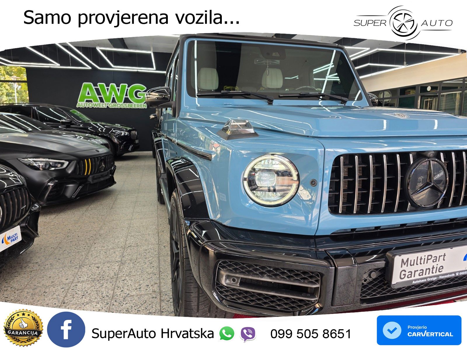 Mercedes AMG G 63 Long V8 (585 KS) 4MATIC 9G-TRONIC AMG SPEEDSHIFT TCT LED+GR SJED+ACC
