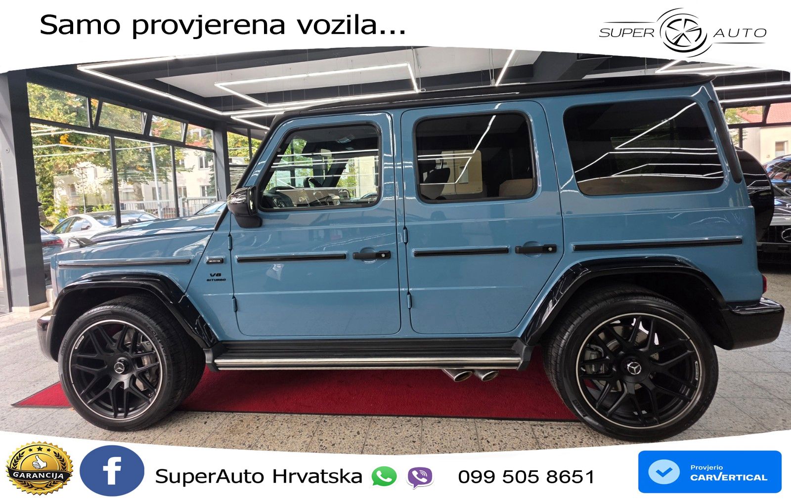 Mercedes AMG G 63 Long V8 (585 KS) 4MATIC 9G-TRONIC AMG SPEEDSHIFT TCT LED+GR SJED+ACC