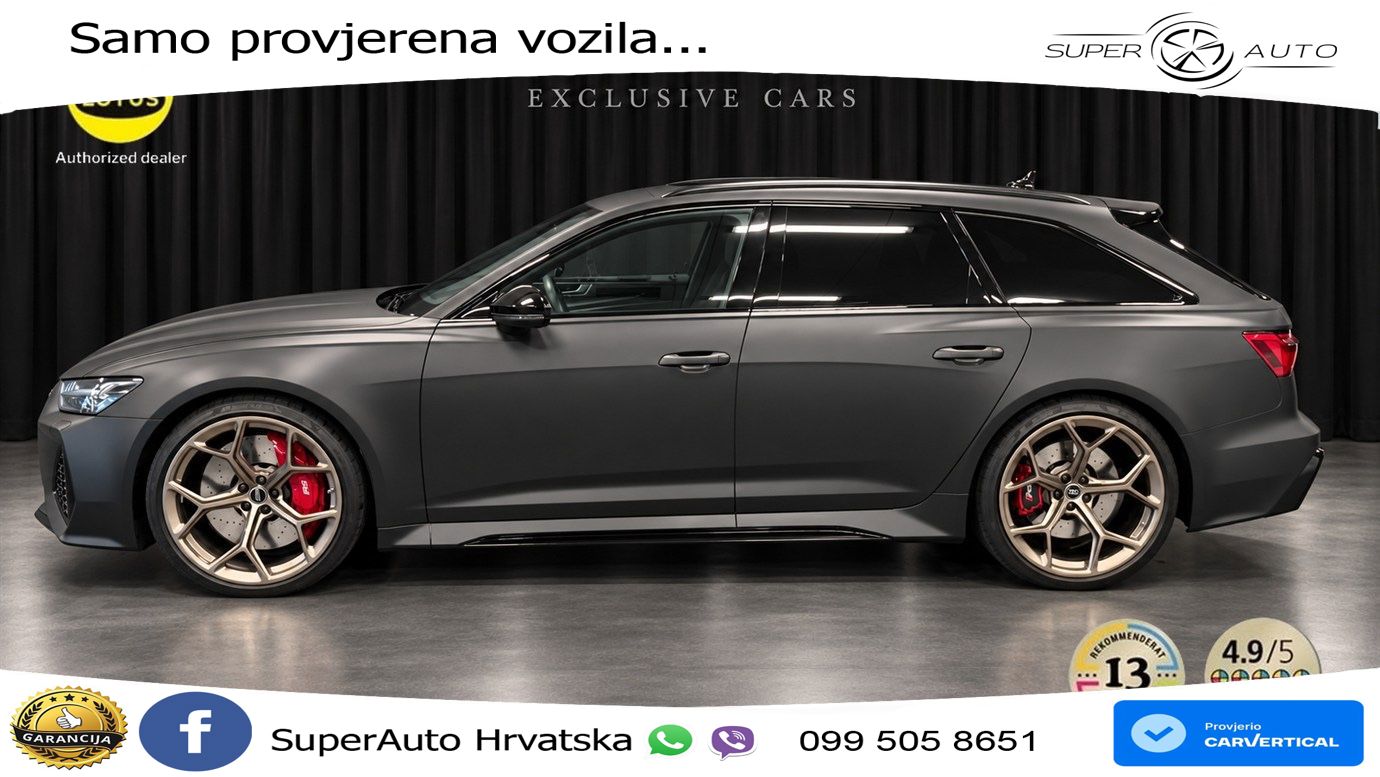 Audi RS6 Avant 4.0 TFSI V8 performance (630 KS)  quattro tiptronic ACC+HEAD+4xGR SJED+360+PANO