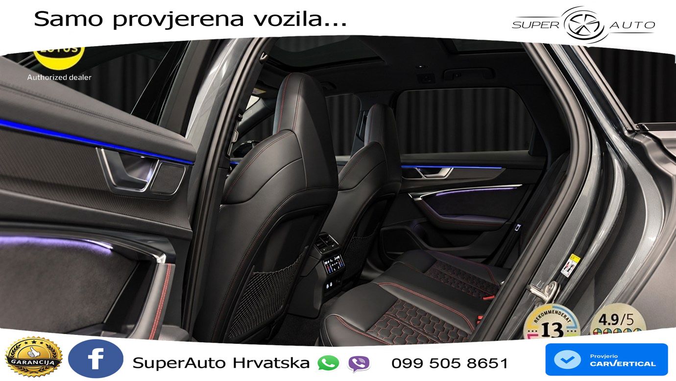 Audi RS6 Avant 4.0 TFSI V8 performance (630 KS)  quattro tiptronic ACC+HEAD+4xGR SJED+360+PANO