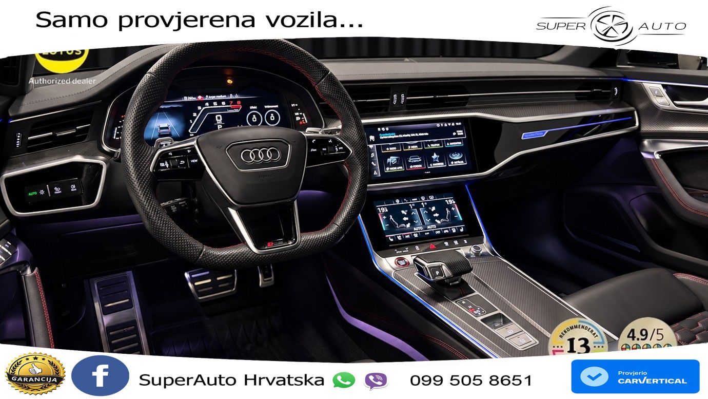 Audi RS6 Avant 4.0 TFSI V8 performance (630 KS)  quattro tiptronic ACC+HEAD+4xGR SJED+360+PANO