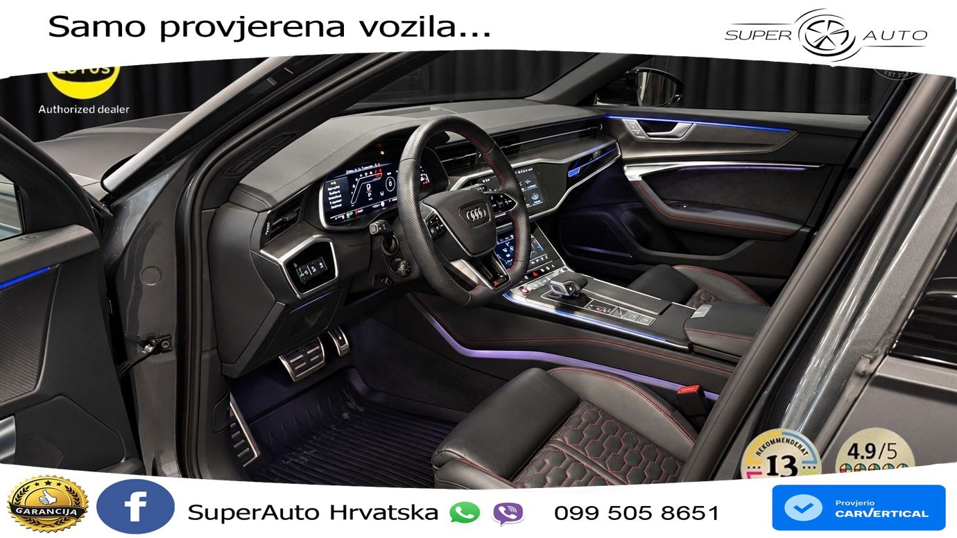 Audi RS6 Avant 4.0 TFSI V8 performance (630 KS)  quattro tiptronic ACC+HEAD+4xGR SJED+360+PANO