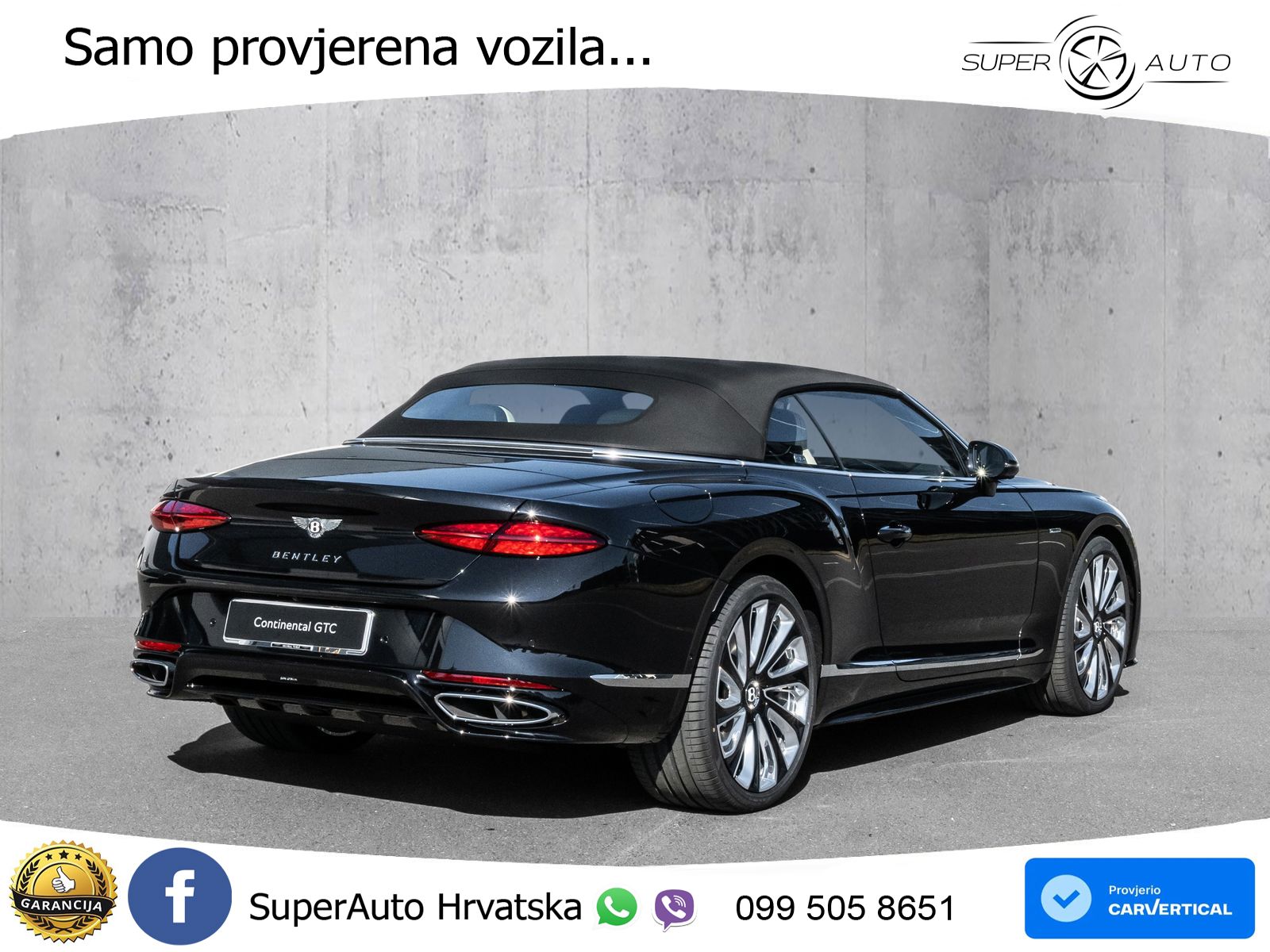 Bentley Continental GTC IV 4.0 V8 TFSi (782 KS) AWD DCT ZRAČNI+ACC+GR SJED+KAM