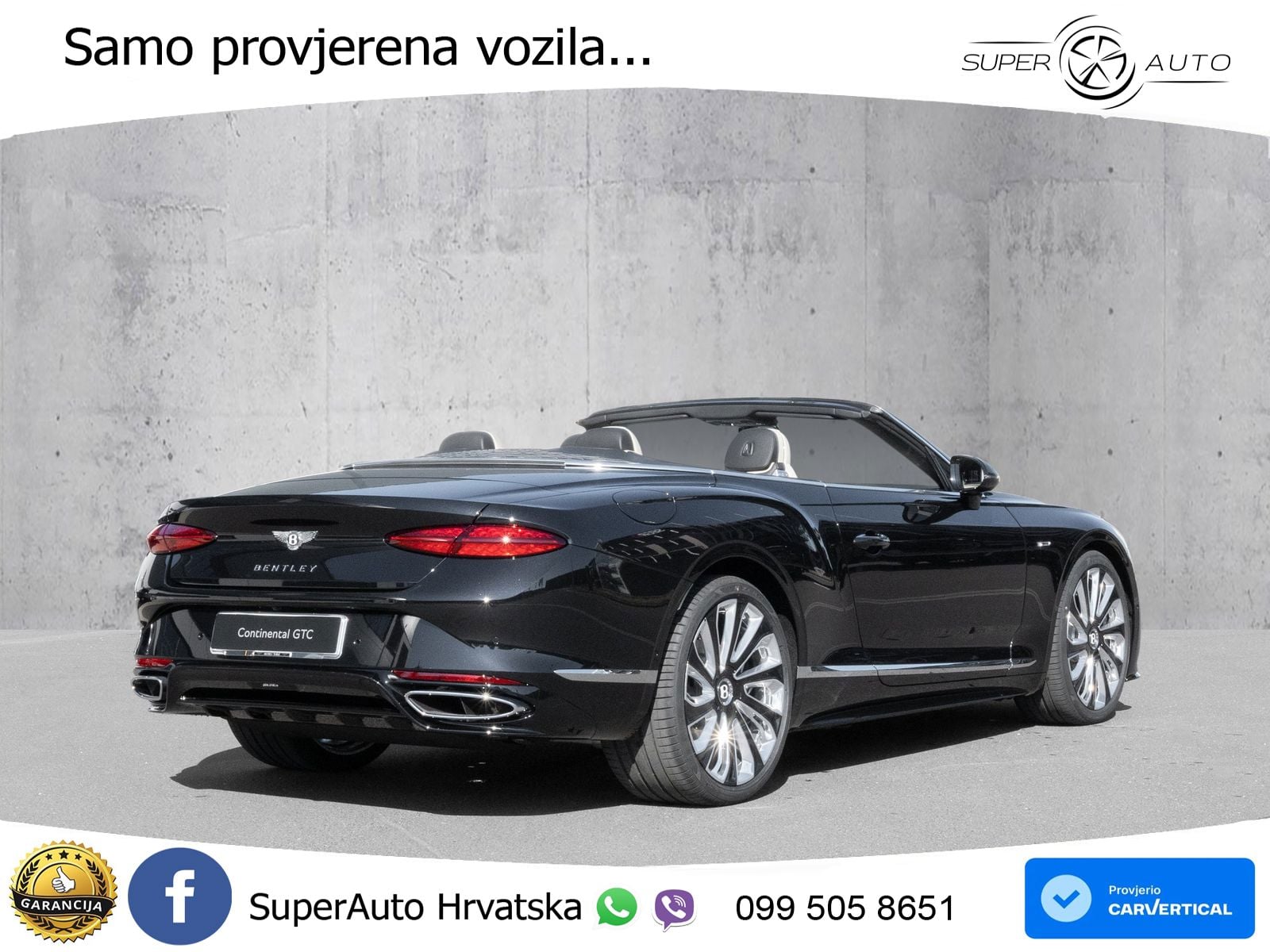 Bentley Continental GTC IV 4.0 V8 TFSi (782 KS) AWD DCT ZRAČNI+ACC+GR SJED+KAM