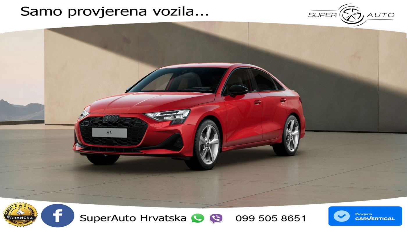 Audi A3 Limuzina 30 TFSI (116 KS) advanced LED+GR SJED+ACC