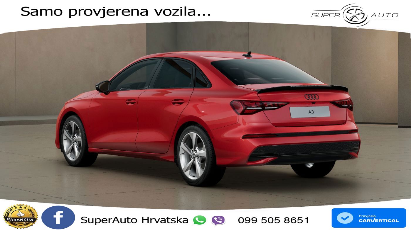 Audi A3 Limuzina 30 TFSI (116 KS) advanced LED+GR SJED+ACC