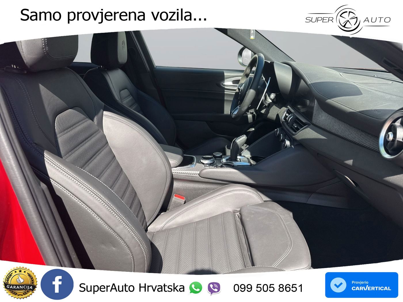 Alfa Romeo Giulia Quadrifoglio 2.9 V6 Bi-Turbo (520 KS) Automatic LED+GR SJED+ACC
