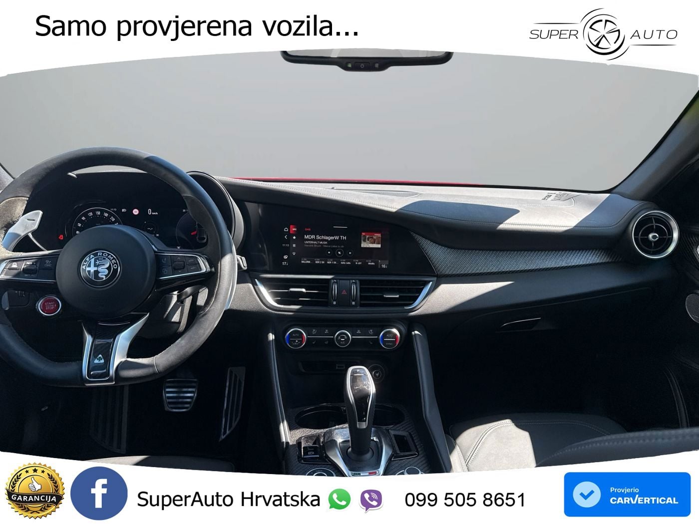 Alfa Romeo Giulia Quadrifoglio 2.9 V6 Bi-Turbo (520 KS) Automatic LED+GR SJED+ACC