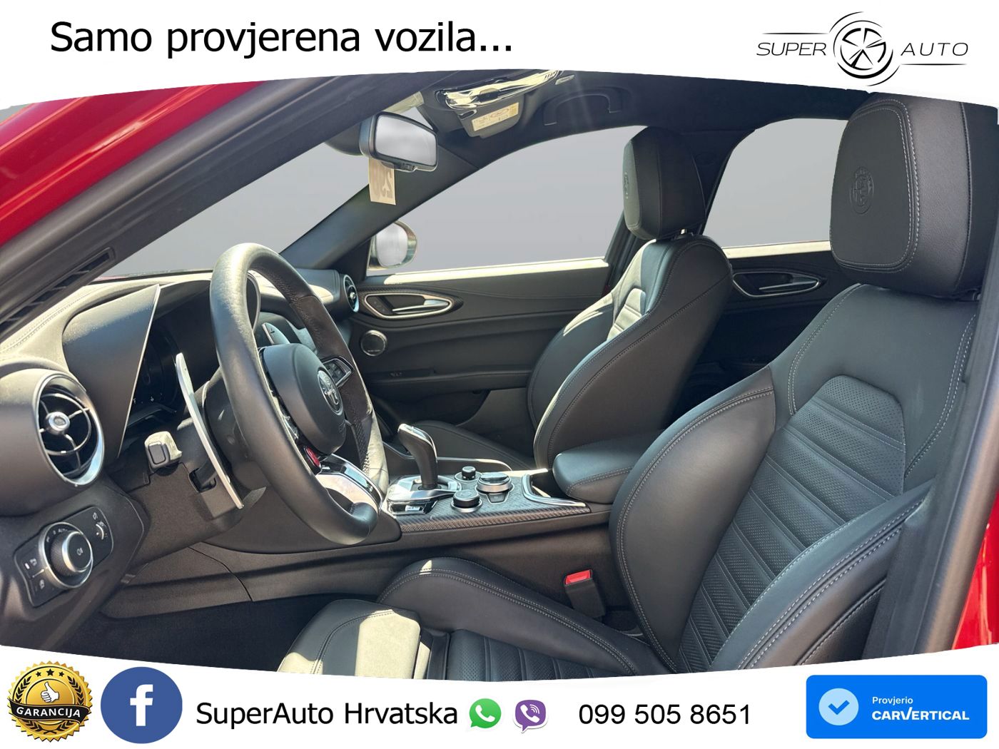 Alfa Romeo Giulia Quadrifoglio 2.9 V6 Bi-Turbo (520 KS) Automatic LED+GR SJED+ACC