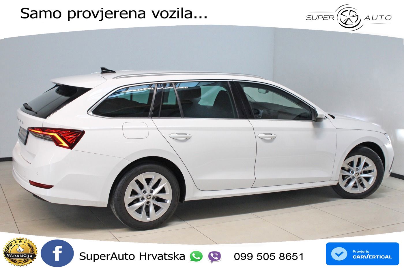 Škoda Octavia Combi 2.0 TDI (150 KS) DSG LED+GR SJED+ACC
