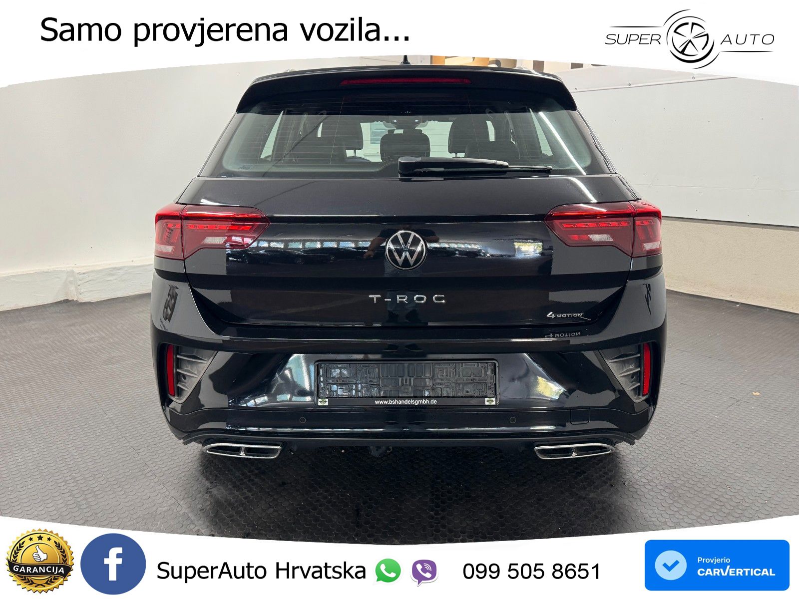 Volkswagen T-Roc 2.0 TSI (190 KS) 4M DSG R-Line LED+GR SJED+ACC