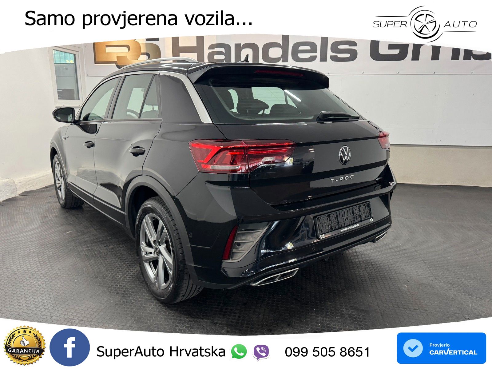 Volkswagen T-Roc 2.0 TSI (190 KS) 4M DSG R-Line LED+GR SJED+ACC