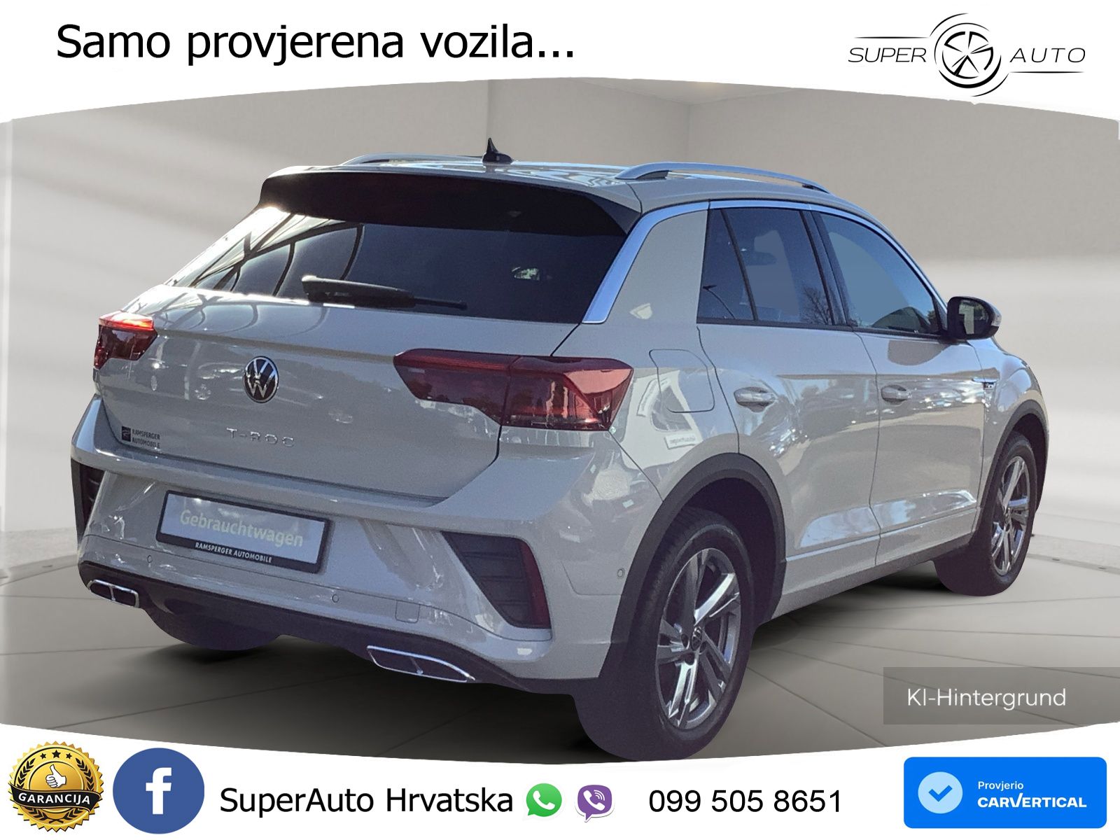Volkswagen T-Roc 1.5 TSI (150 KS) DSG R-Line LED+GR SJED+ACC