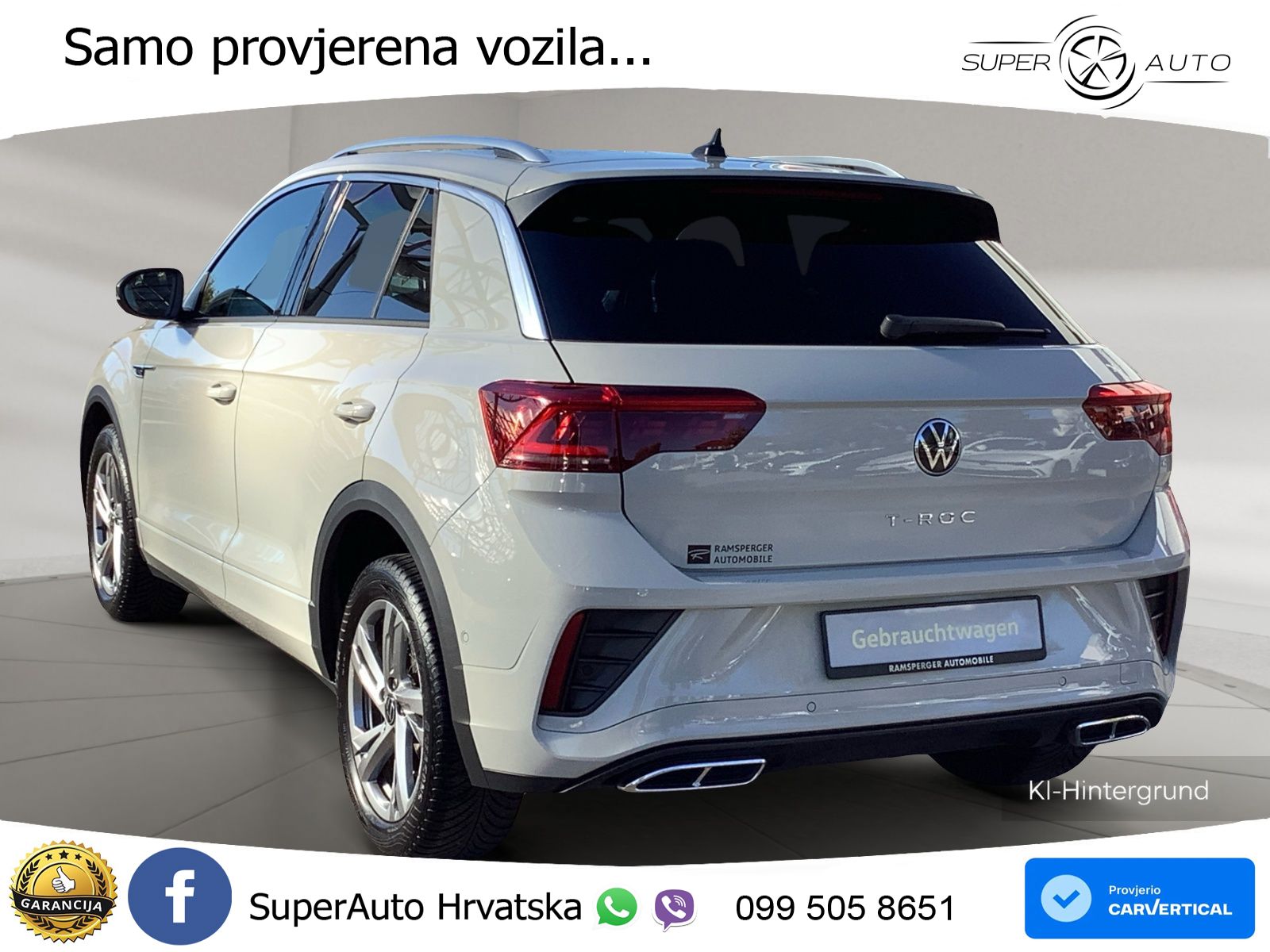 Volkswagen T-Roc 1.5 TSI (150 KS) DSG R-Line LED+GR SJED+ACC