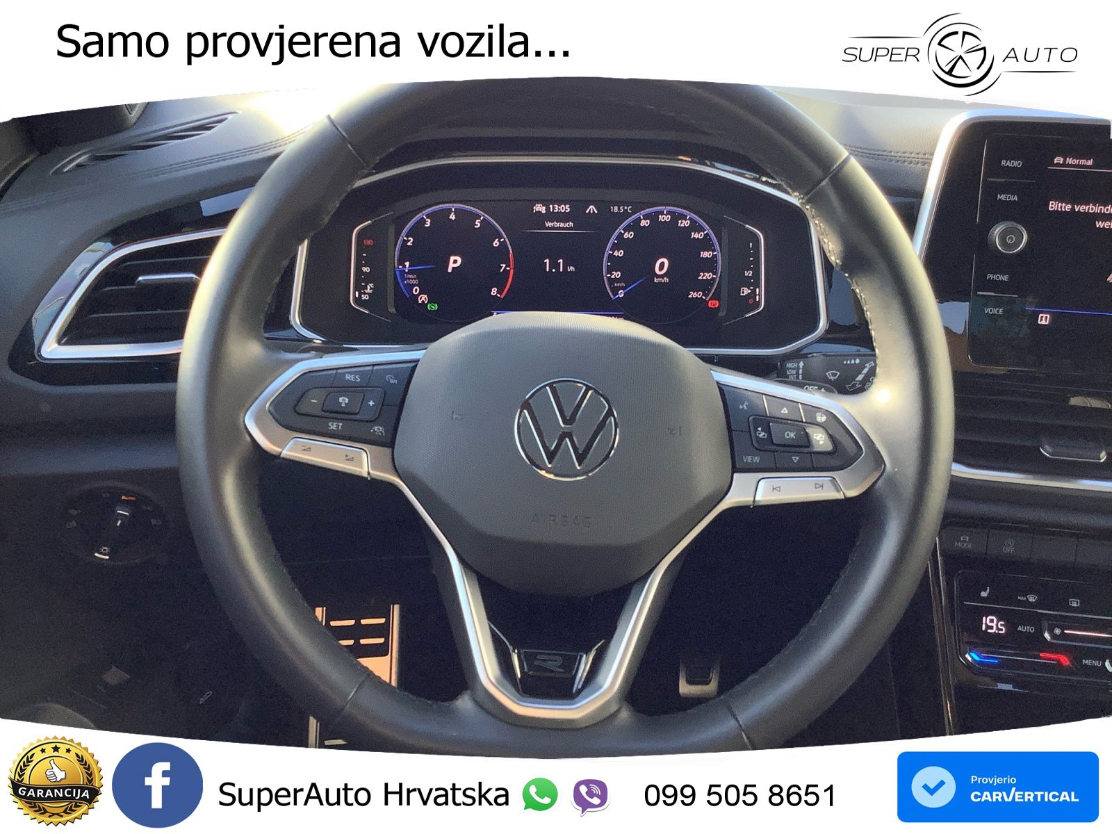 Volkswagen T-Roc 1.5 TSI (150 KS) DSG R-Line LED+GR SJED+ACC