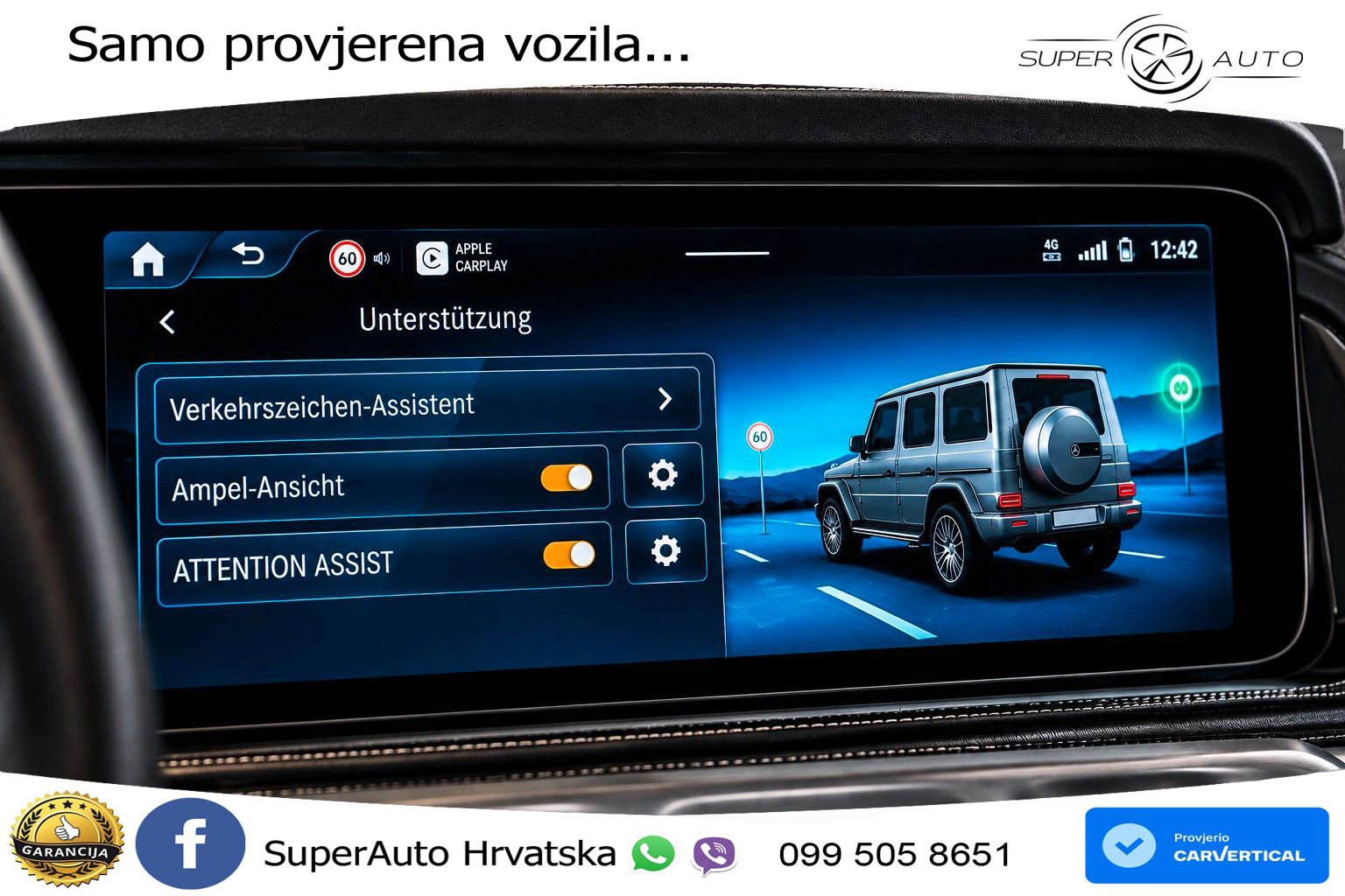 Mercedes AMG G 63 Long V8 (585 KS) 4MATIC 9G-TRONIC AMG SPEEDSHIFT TCT LED+GR SJED+ACC
