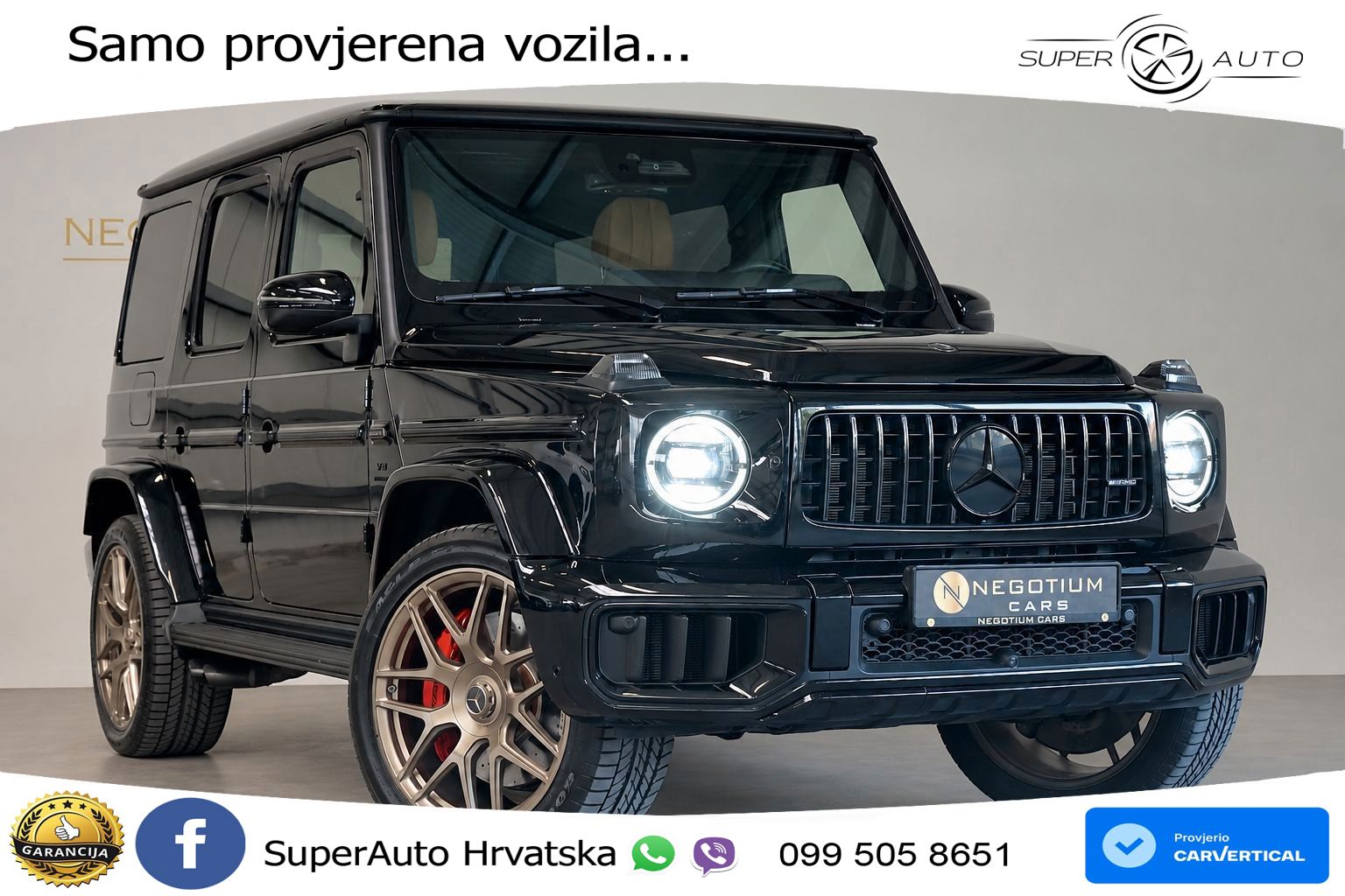Mercedes AMG G 63 Long V8 (585 KS) 4MATIC 9G-TRONIC AMG SPEEDSHIFT TCT LED+GR SJED+ACC