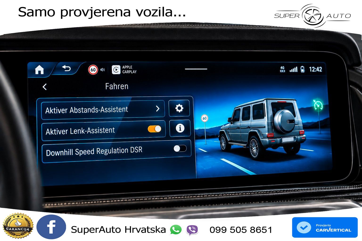 Mercedes AMG G 63 Long V8 (585 KS) 4MATIC 9G-TRONIC AMG SPEEDSHIFT TCT LED+GR SJED+ACC