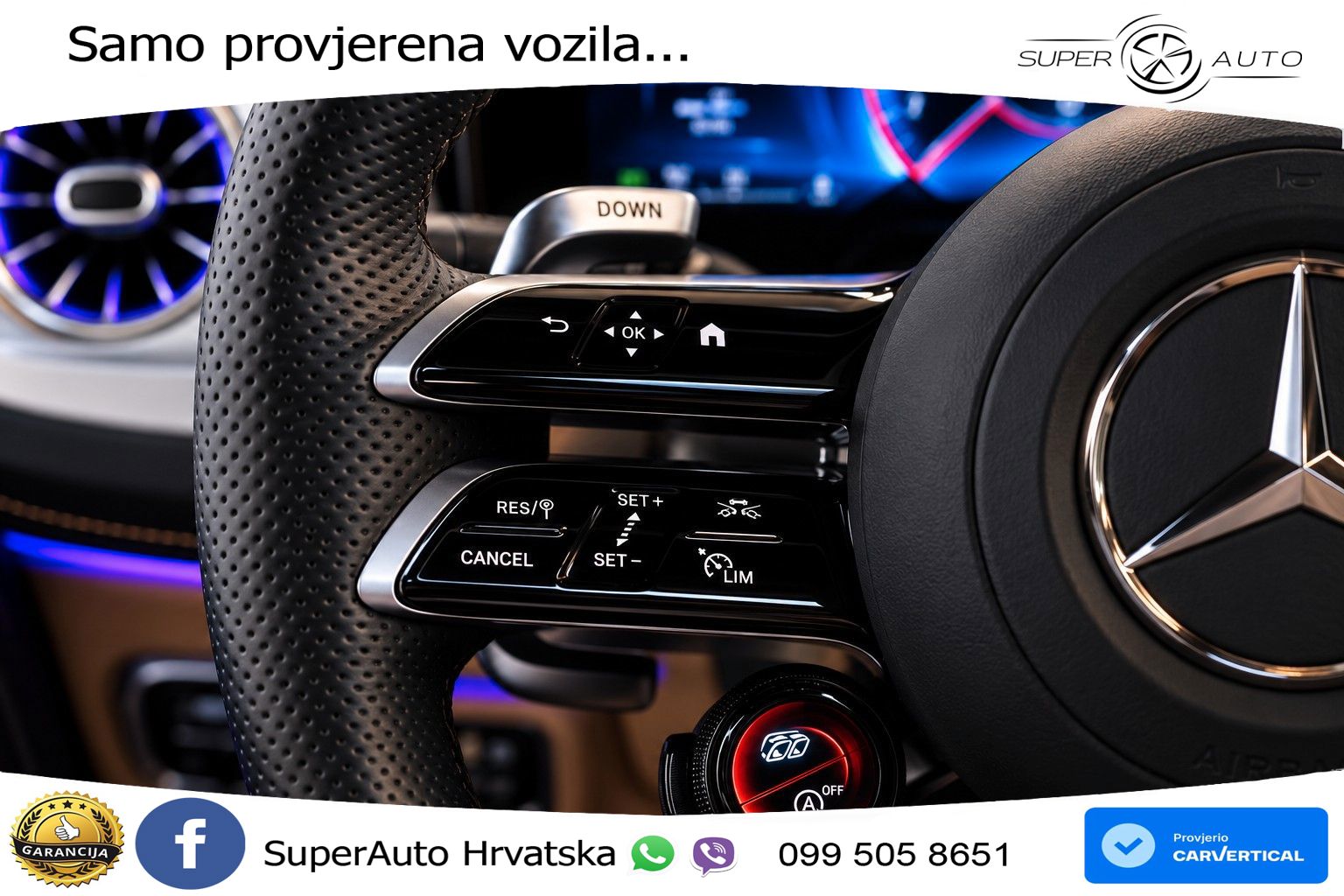Mercedes AMG G 63 Long V8 (585 KS) 4MATIC 9G-TRONIC AMG SPEEDSHIFT TCT LED+GR SJED+ACC