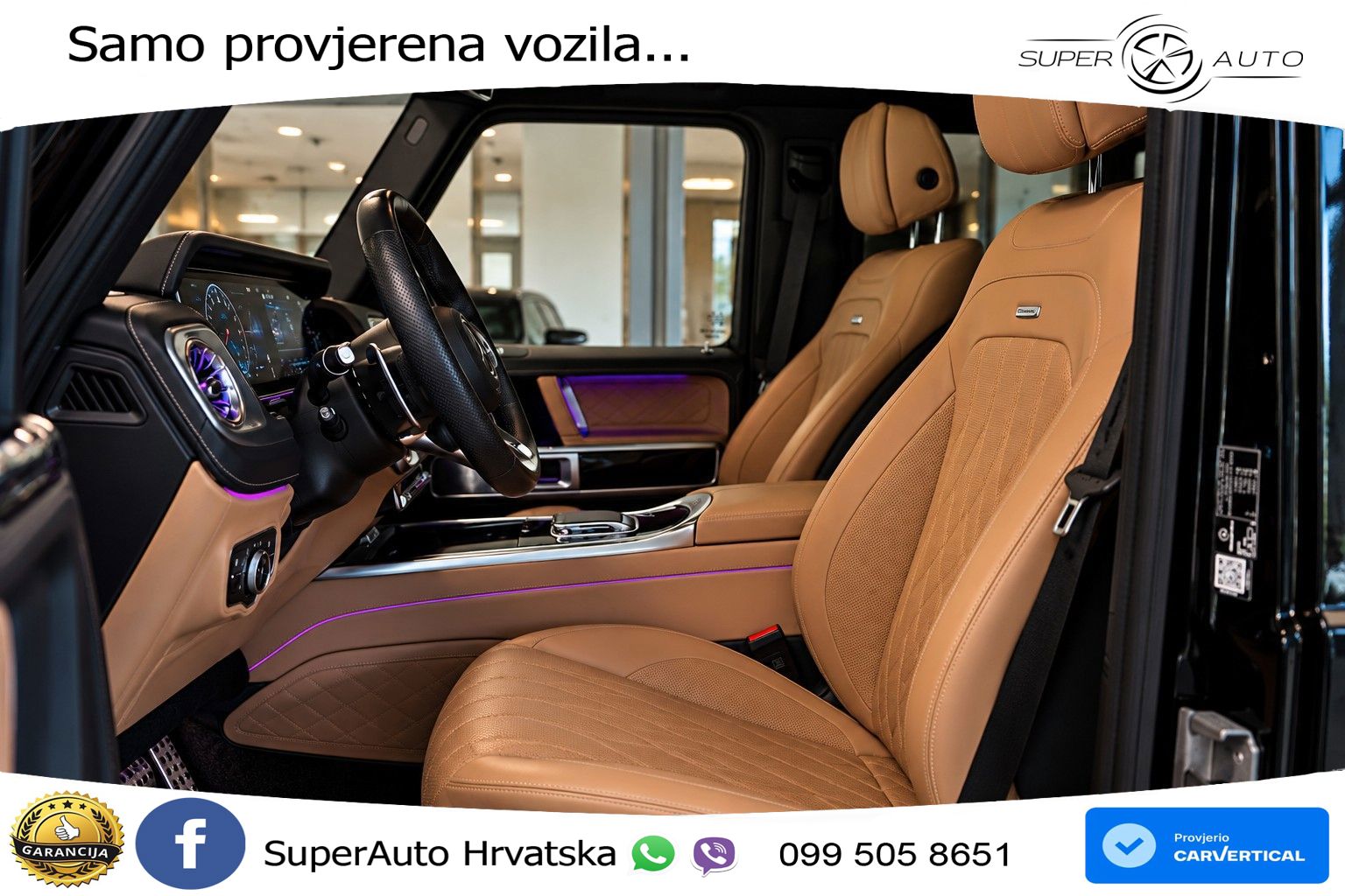Mercedes AMG G 63 Long V8 (585 KS) 4MATIC 9G-TRONIC AMG SPEEDSHIFT TCT LED+GR SJED+ACC