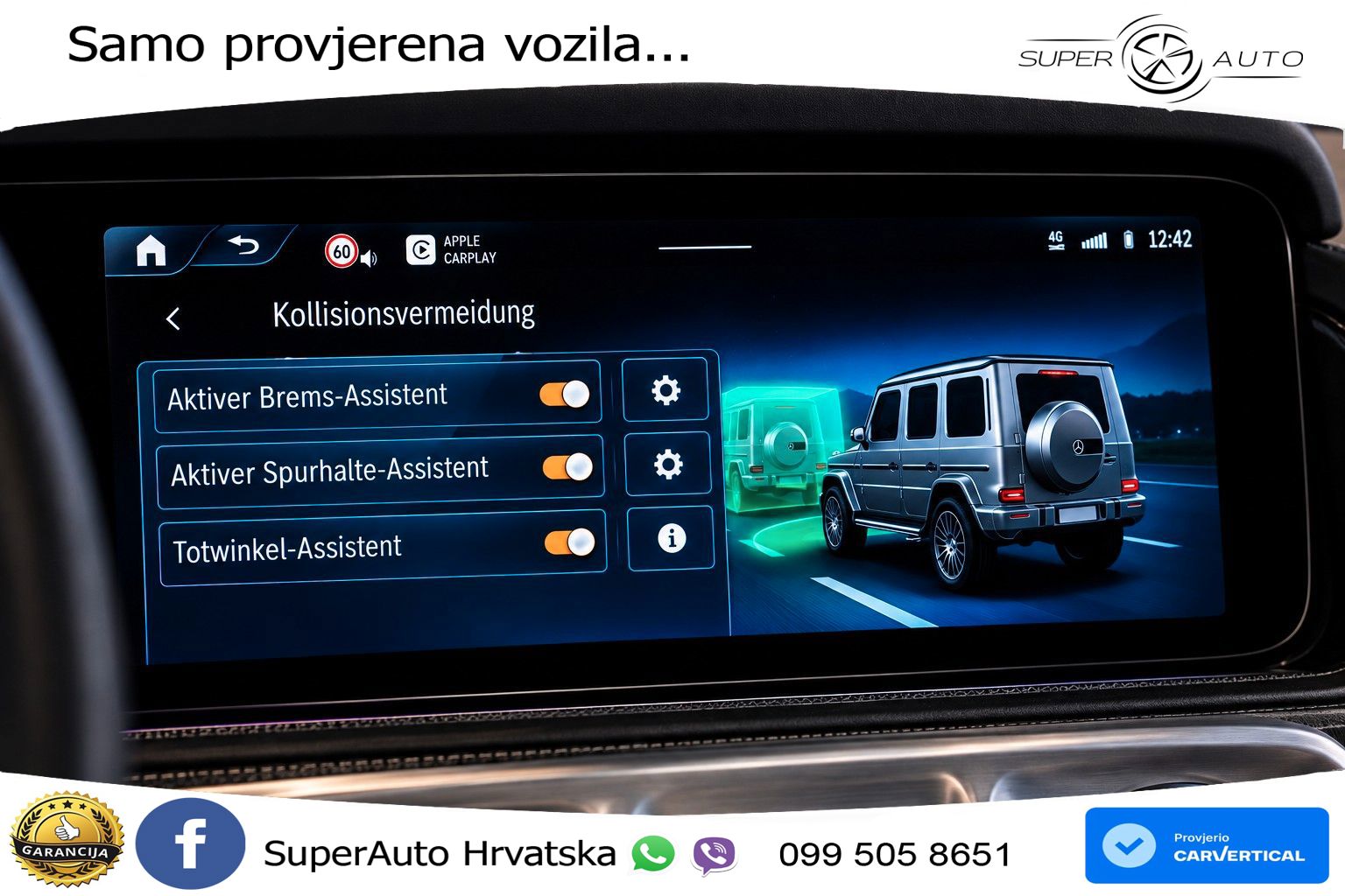 Mercedes AMG G 63 Long V8 (585 KS) 4MATIC 9G-TRONIC AMG SPEEDSHIFT TCT LED+GR SJED+ACC