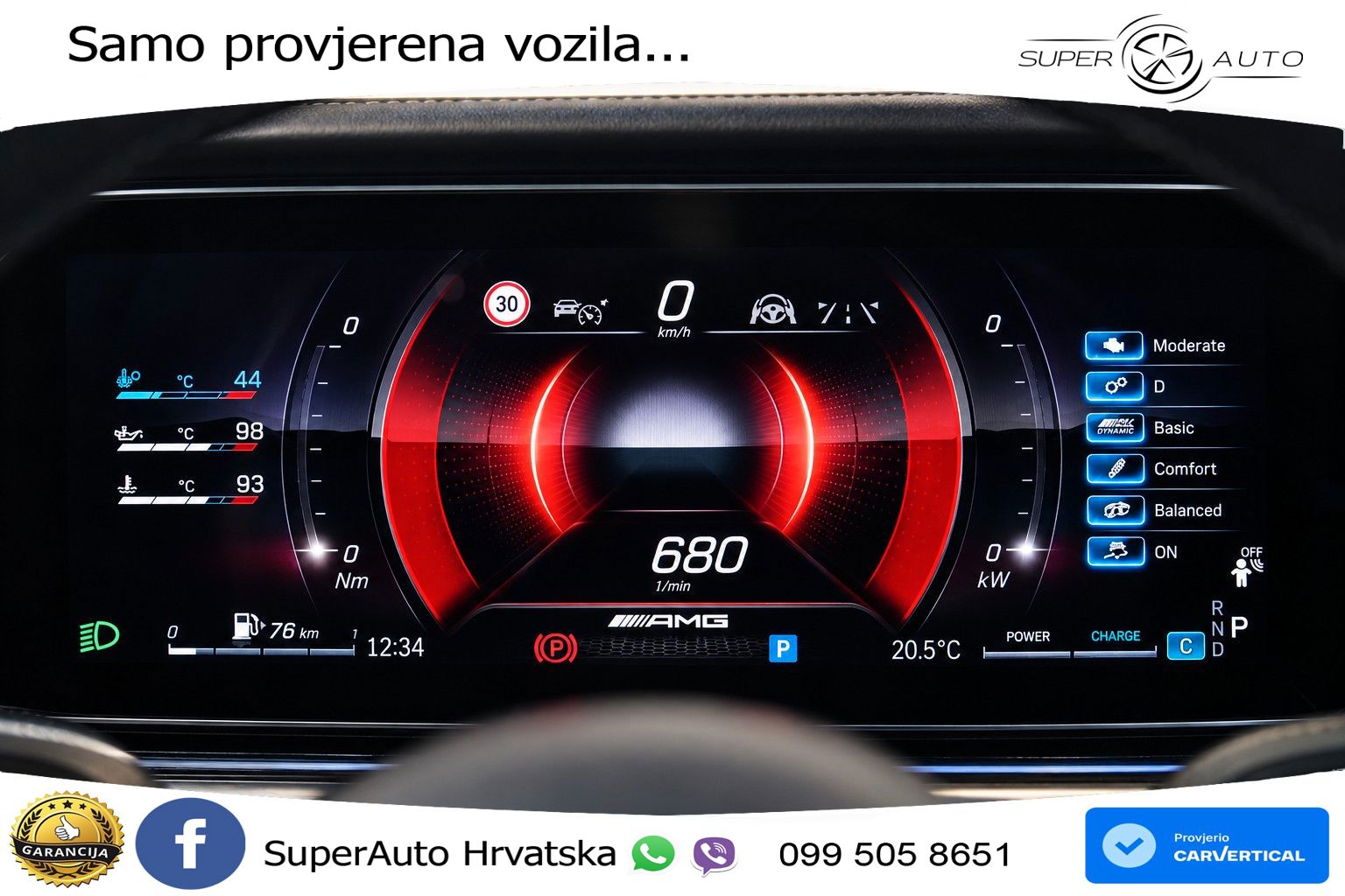 Mercedes AMG G 63 Long V8 (585 KS) 4MATIC 9G-TRONIC AMG SPEEDSHIFT TCT LED+GR SJED+ACC