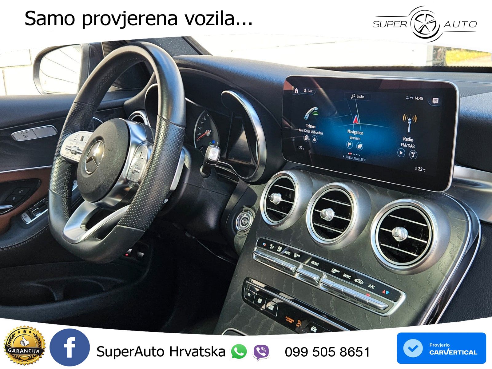 Mercedes GLC 300d (245 KS) 4MATIC G-TRONIC AMG ACC+GR SJED+360+PANO