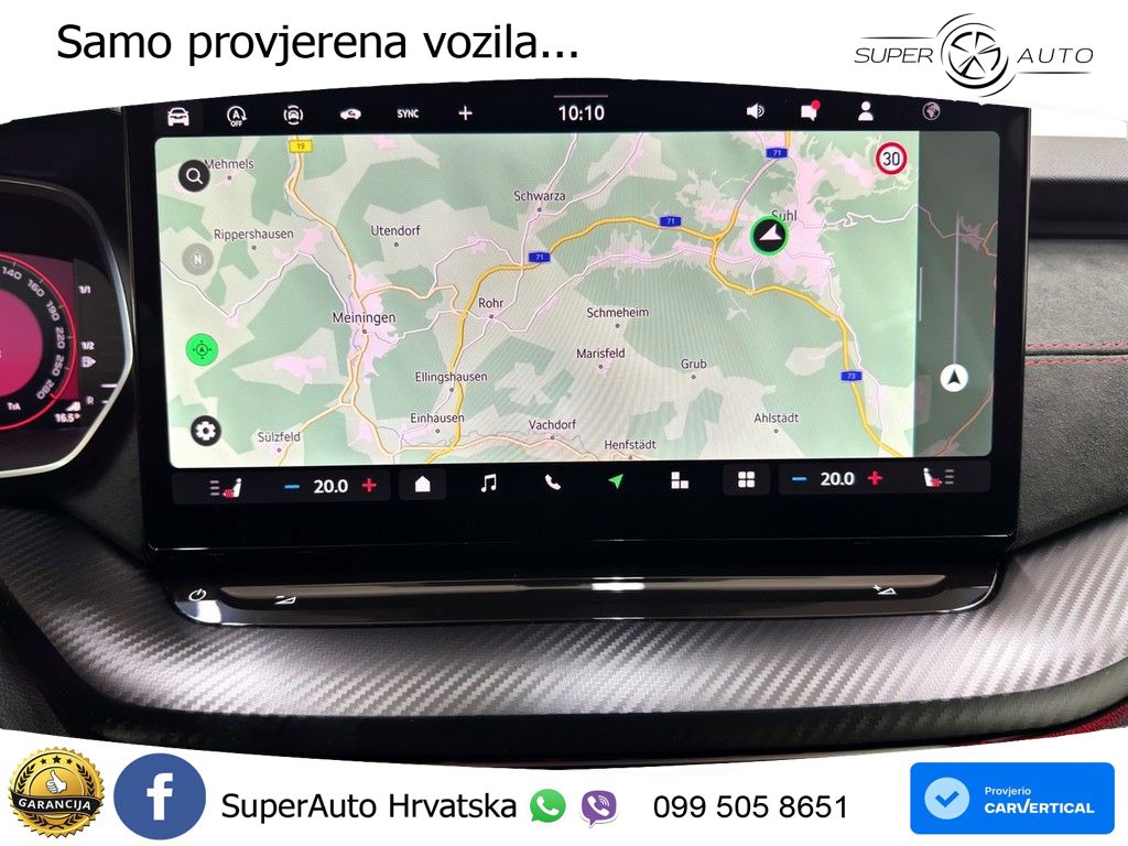 Škoda Octavia Combi RS 2.0 TSI (265 KS) DSG LED+GR SJED+ACC
