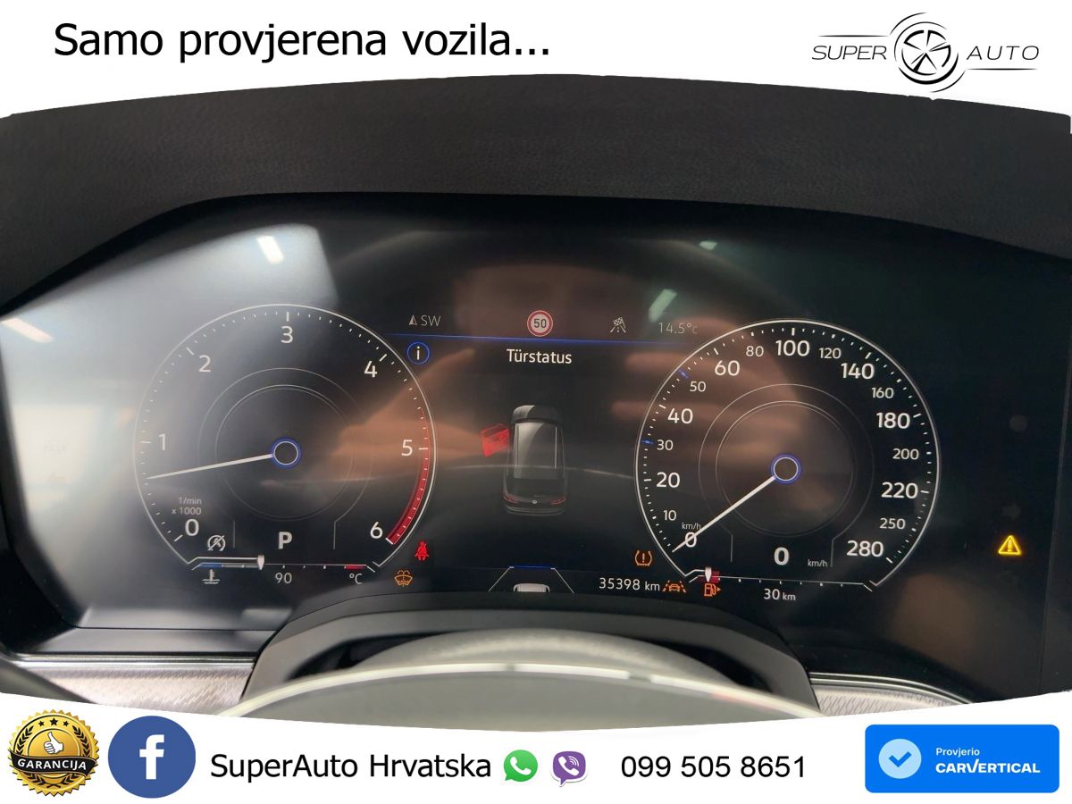 Volkswagen Touareg 3.0 V6 TDI (286 KS) 4MOTION Tiptronic R-Line ZRAČNI+ACC+GR SJED+KAM+PANO