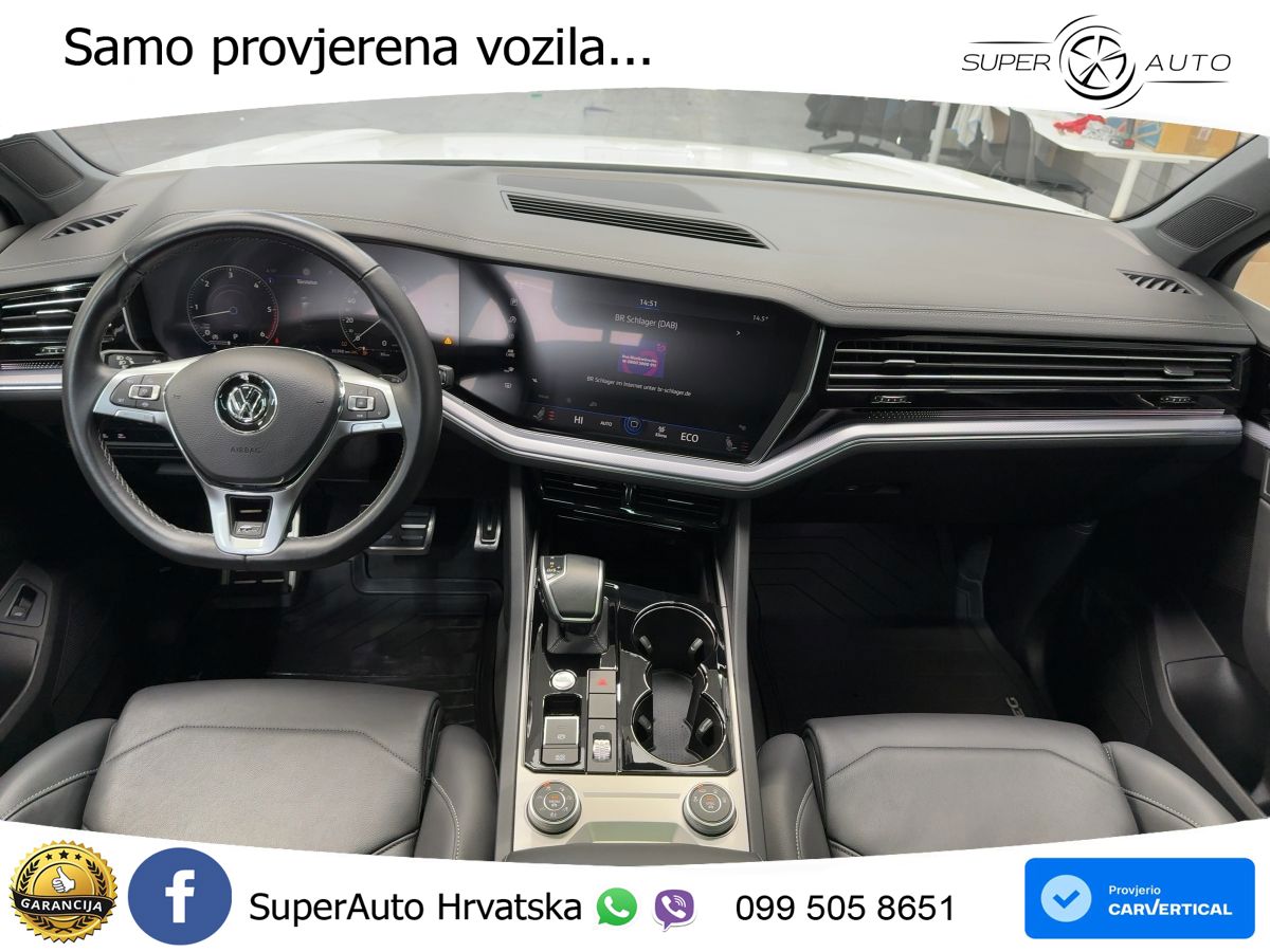 Volkswagen Touareg 3.0 V6 TDI (286 KS) 4MOTION Tiptronic R-Line ZRAČNI+ACC+GR SJED+KAM+PANO