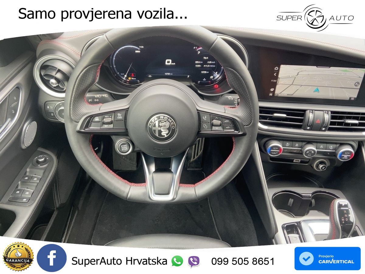 Alfa Romeo Giulia 2.0 Turbo (280 KS) Q4 Automatic LED+GR SJED+ACC
