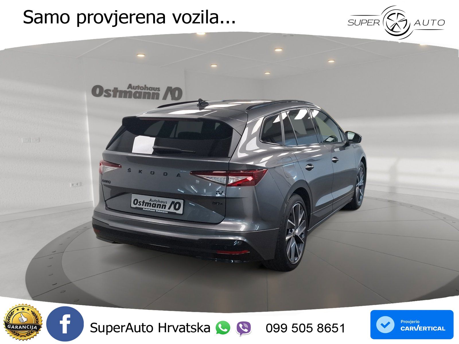 Škoda Enyaq iV 80x 82 kWh (265 KS) AWD SportLine LED+GR SJED+ACC