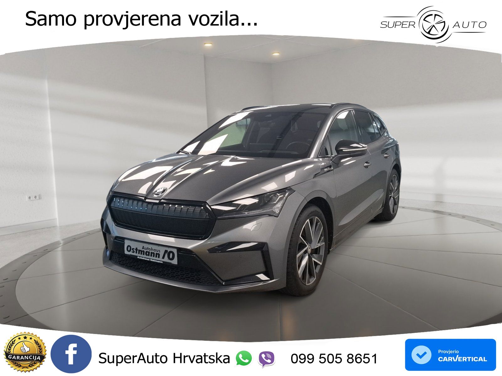 Škoda Enyaq iV 80x 82 kWh (265 KS) AWD SportLine LED+GR SJED+ACC