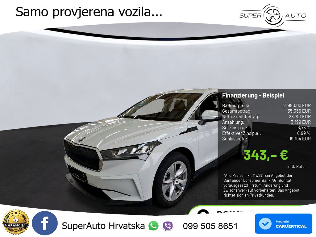Škoda Enyaq iV 80 82 kWh (204 KS) Loft LED+GR SJED+ACC
