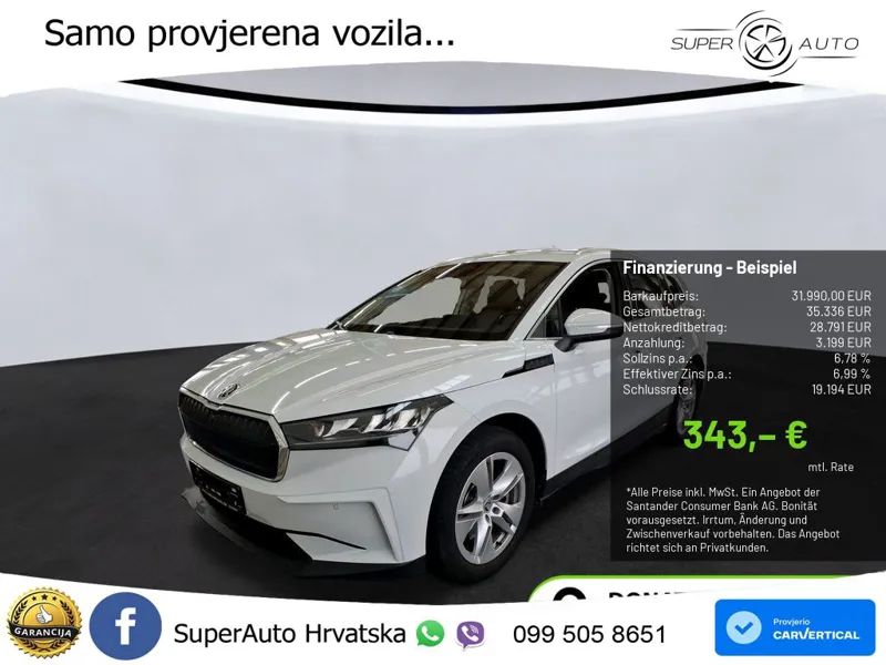 Škoda Enyaq iV 80 82 kWh (204 KS) Loft LED+GR SJED+ACC