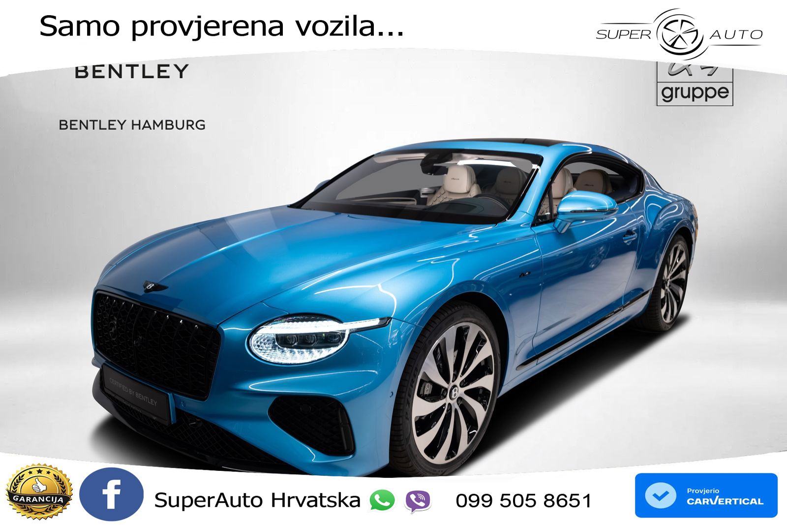 Bentley Continental GT IV 4.0 V8 TFSi (680 KS) AWD DCT LED+GR SJED+ACC