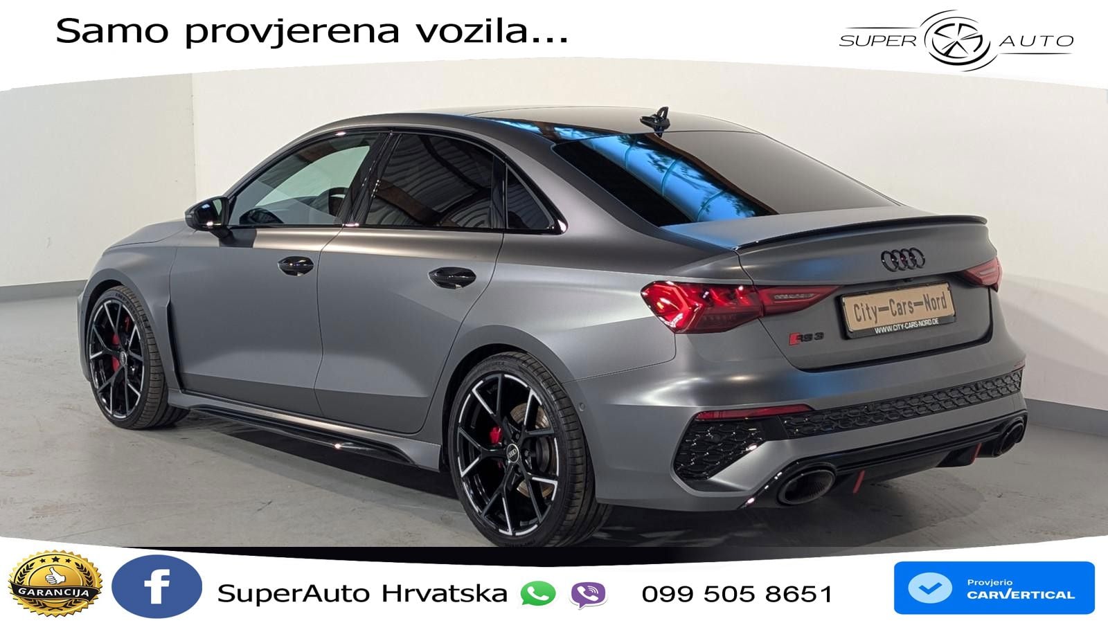 Audi RS3 Sedan 2.5 TFSI (400 KS) quattro S tronic MATRIX+GR SJED+KAM