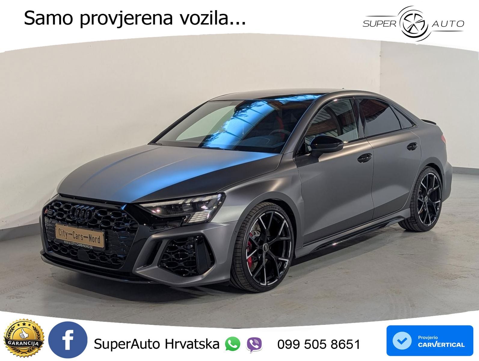 Audi RS3 Sedan 2.5 TFSI (400 KS) quattro S tronic MATRIX+GR SJED+KAM
