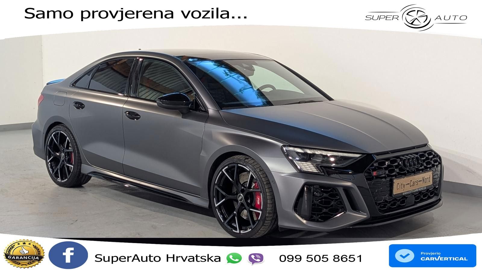 Audi RS3 Sedan 2.5 TFSI (400 KS) quattro S tronic MATRIX+GR SJED+KAM
