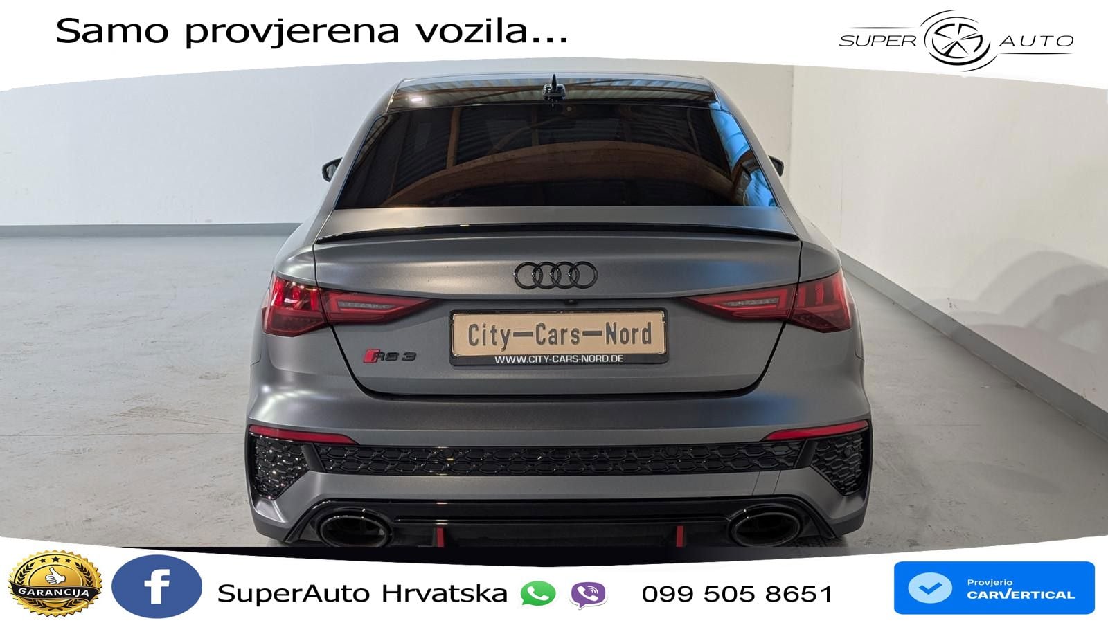 Audi RS3 Sedan 2.5 TFSI (400 KS) quattro S tronic MATRIX+GR SJED+KAM
