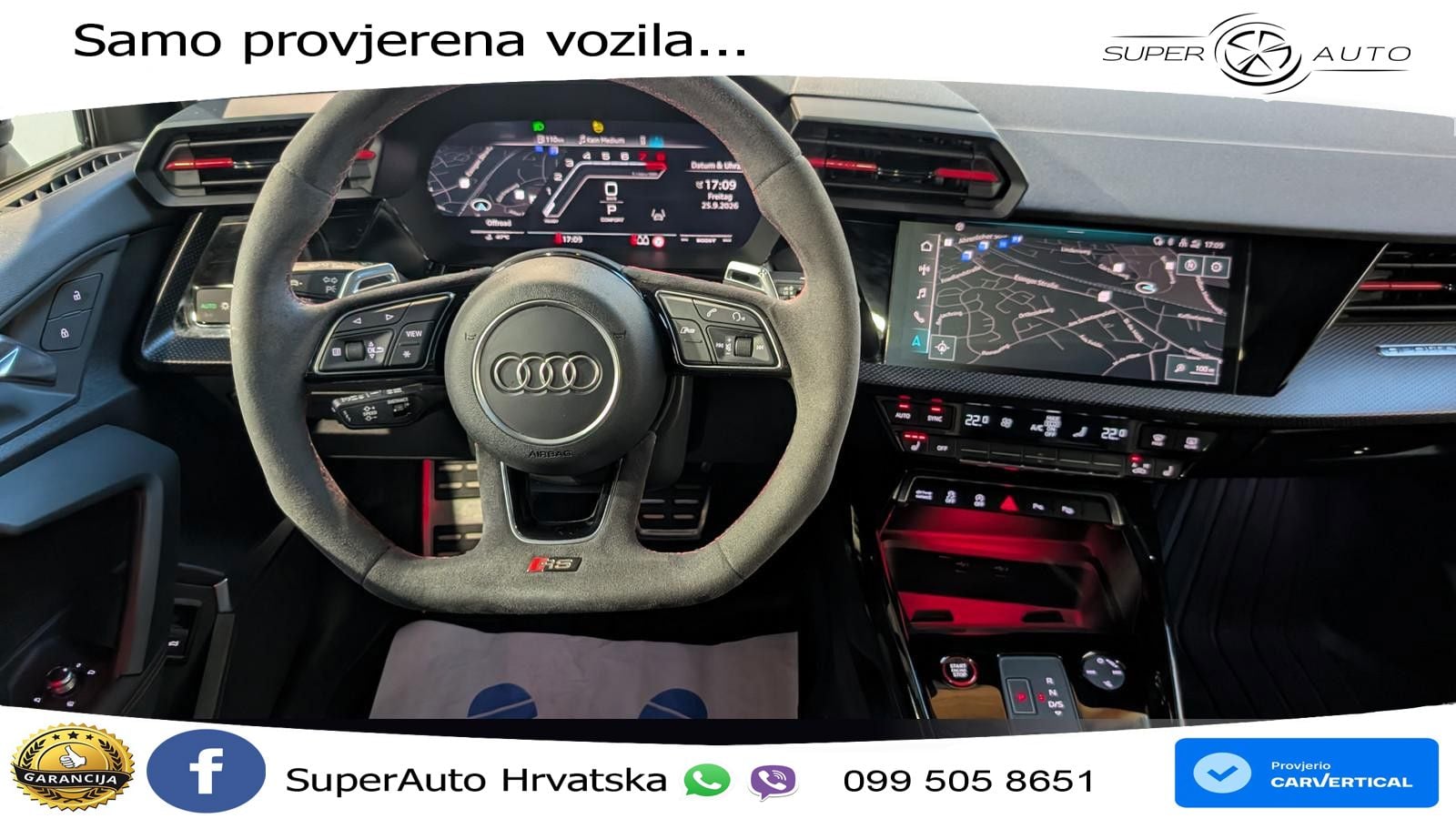 Audi RS3 Sedan 2.5 TFSI (400 KS) quattro S tronic MATRIX+GR SJED+KAM
