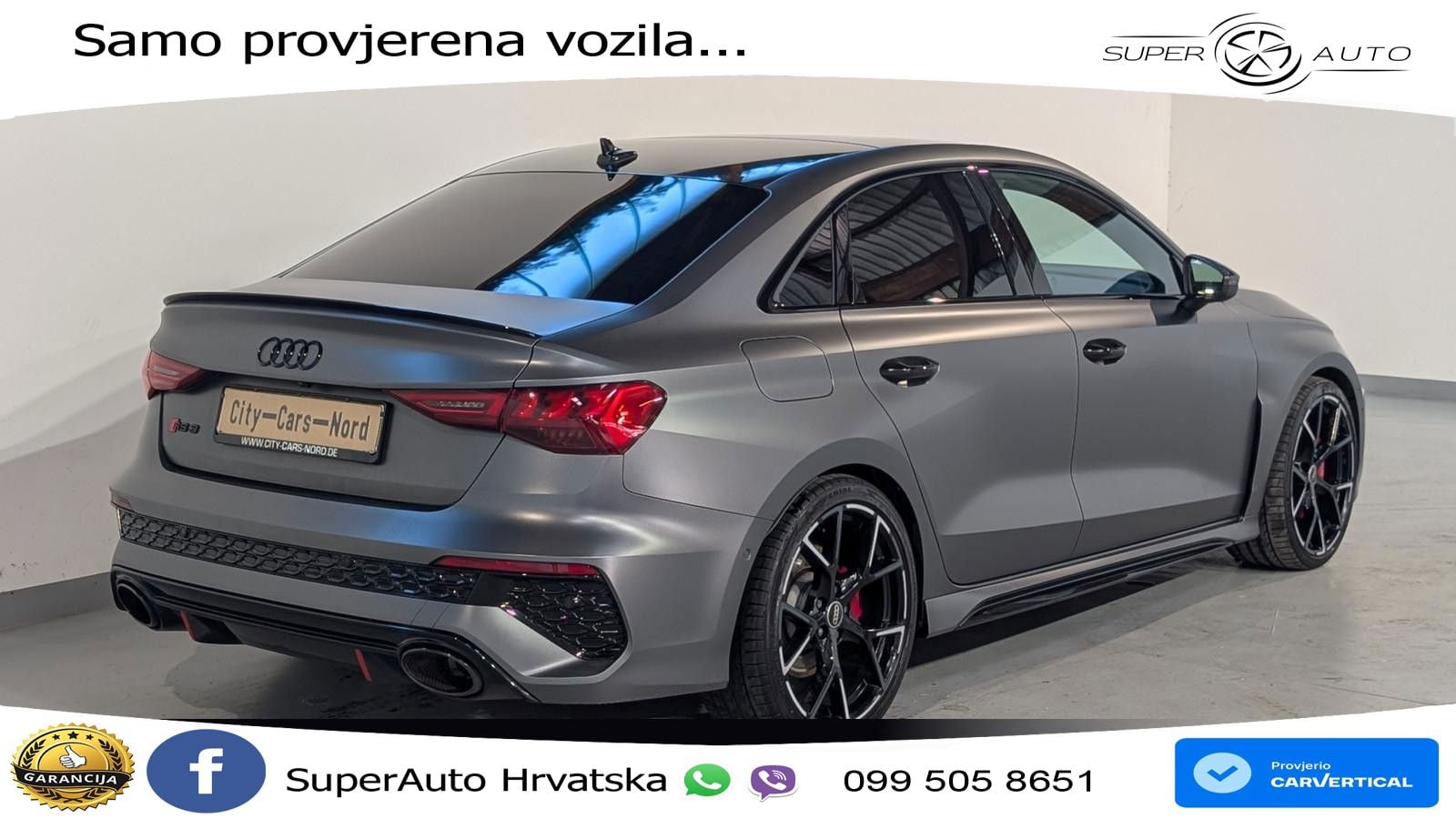 Audi RS3 Sedan 2.5 TFSI (400 KS) quattro S tronic MATRIX+GR SJED+KAM