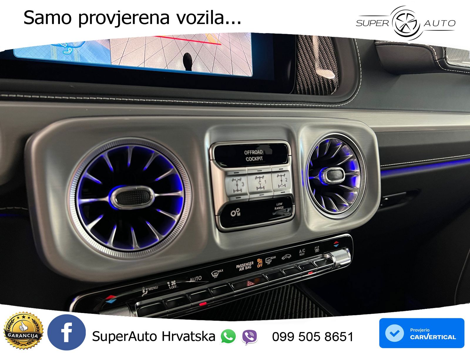 Mercedes AMG G 63 Long V8 (585 KS) 4MATIC 9G-TRONIC AMG SPEEDSHIFT TCT Manufaktur LED+GR SJED+ACC