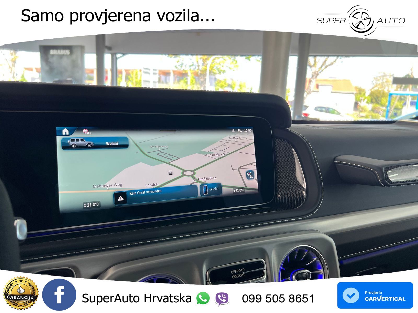 Mercedes AMG G 63 Long V8 (585 KS) 4MATIC 9G-TRONIC AMG SPEEDSHIFT TCT Manufaktur LED+GR SJED+ACC