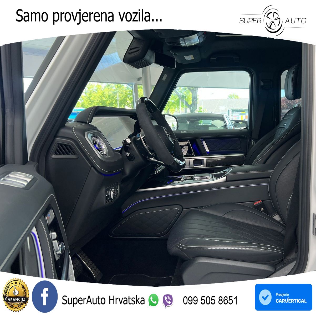 Mercedes AMG G 63 Long V8 (585 KS) 4MATIC 9G-TRONIC AMG SPEEDSHIFT TCT Manufaktur LED+GR SJED+ACC