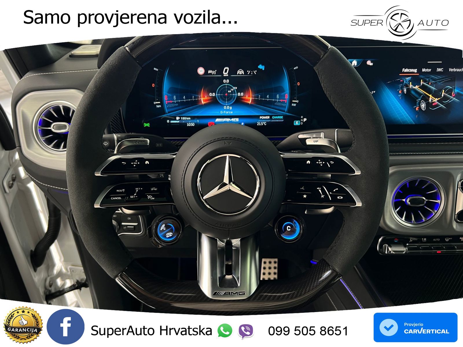 Mercedes AMG G 63 Long V8 (585 KS) 4MATIC 9G-TRONIC AMG SPEEDSHIFT TCT Manufaktur LED+GR SJED+ACC