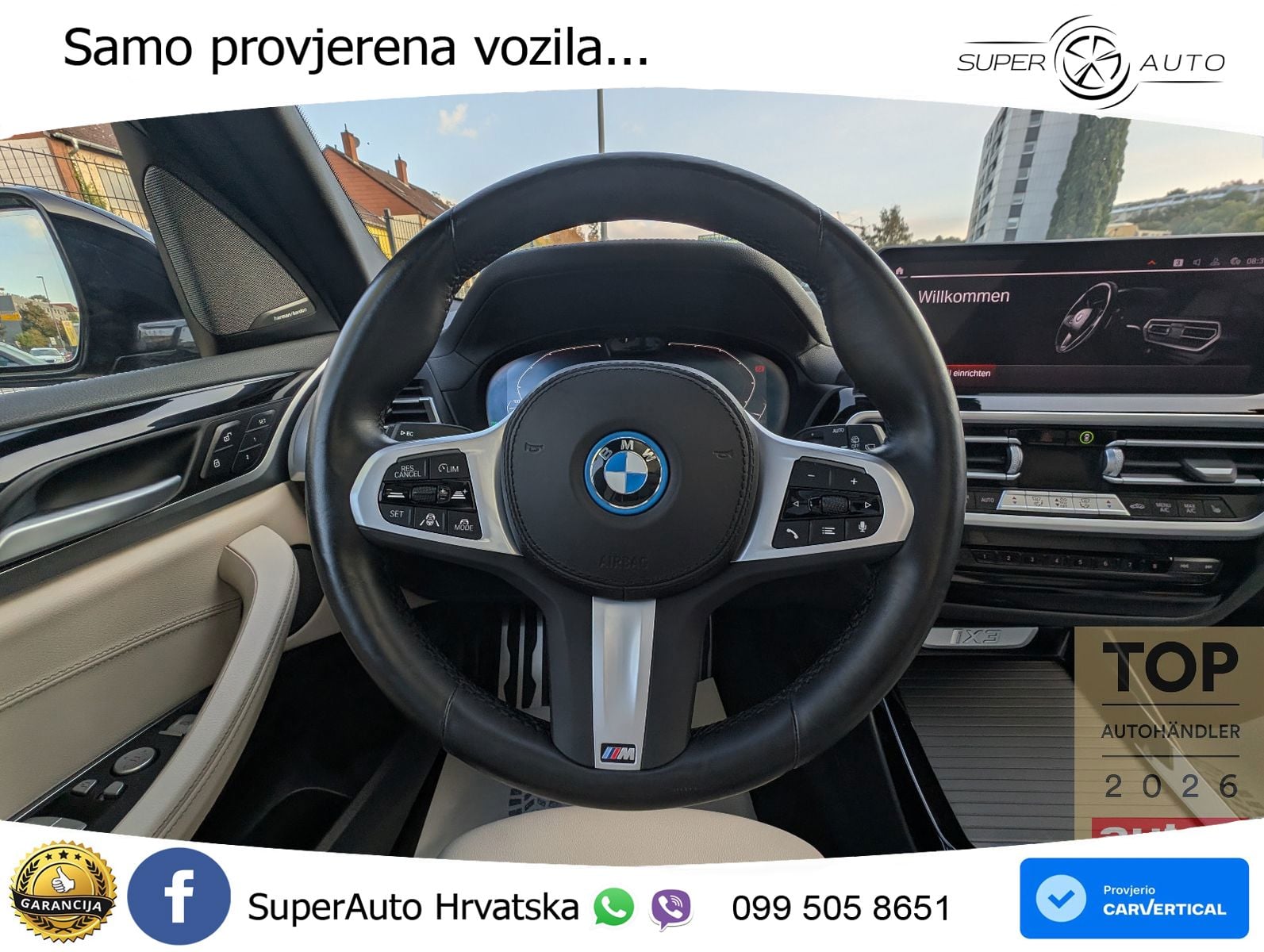 BMW iX3 80 kWh (286 KS) M Sport ACC+HEAD+GR SJED+360+PANO